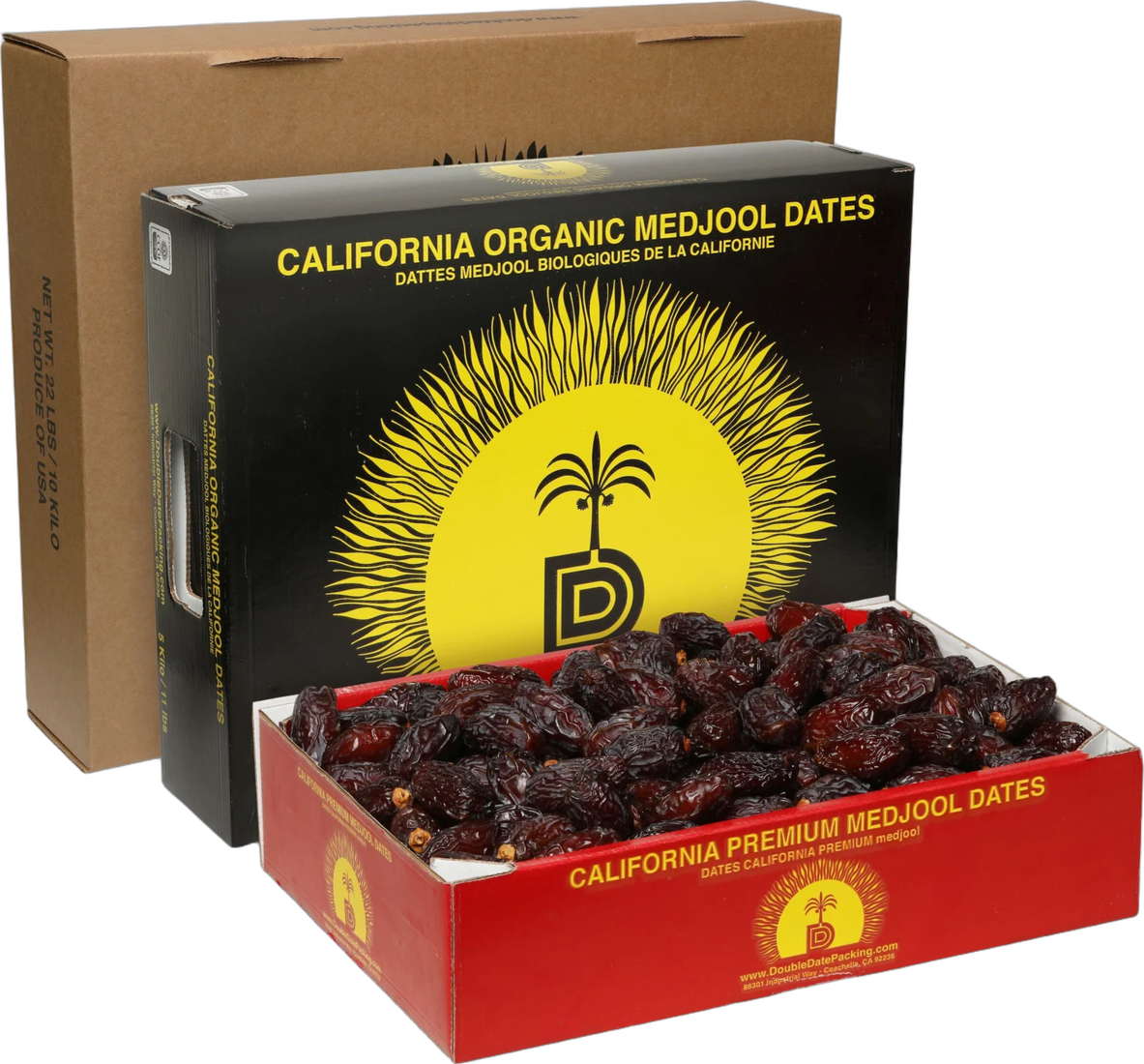 Bulk case of California organic Medjool dates